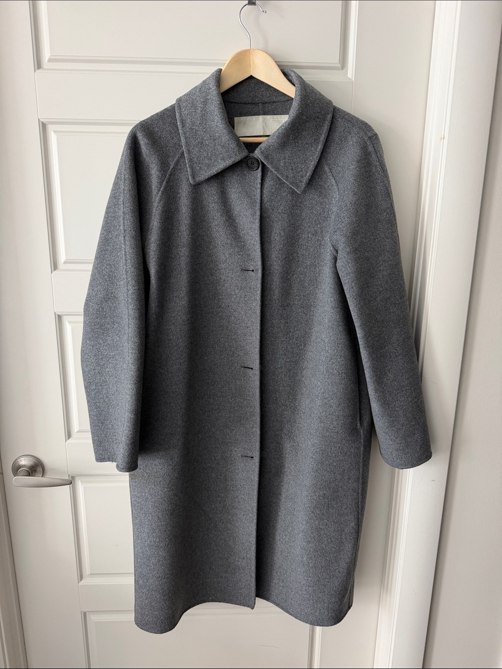 Arket Gray Wool Coat EU 38 Like New
